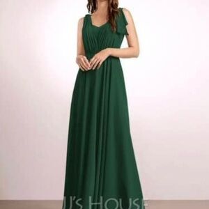 JJs House Green Women's Bridesmaid/Party/Formal/Holiday Dress